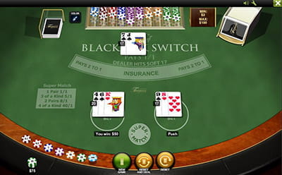 Blackjack Switch par Playtech