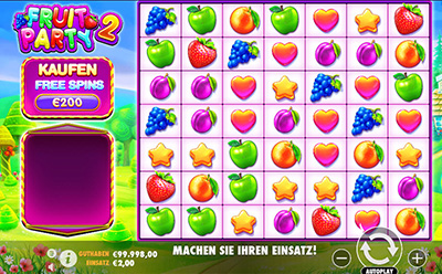 Nouveau jeu de Casino Fruit Party par Pragmatic Play.