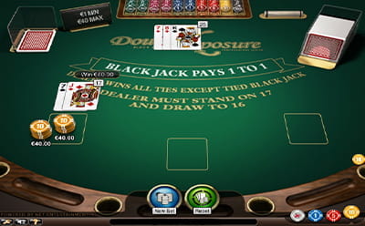 Double exposure Blackjack par NetEnt