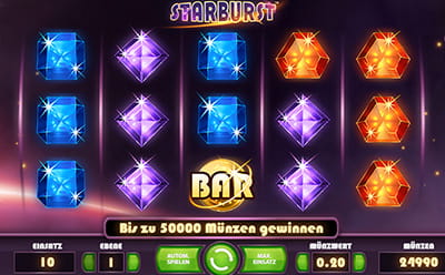 Jouez maintenant à la machine à sous Starburst sur Sons of Slots Casino.