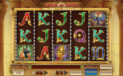 Le Slot Book of Dead sur 1bet Casino.