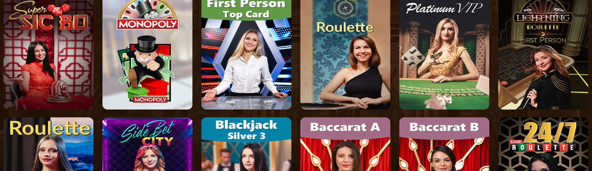 AmunRa Casino propose une variété de jeux de table en direct passionnants.