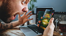 Mobile Casino Jackpot sur un Smartphone