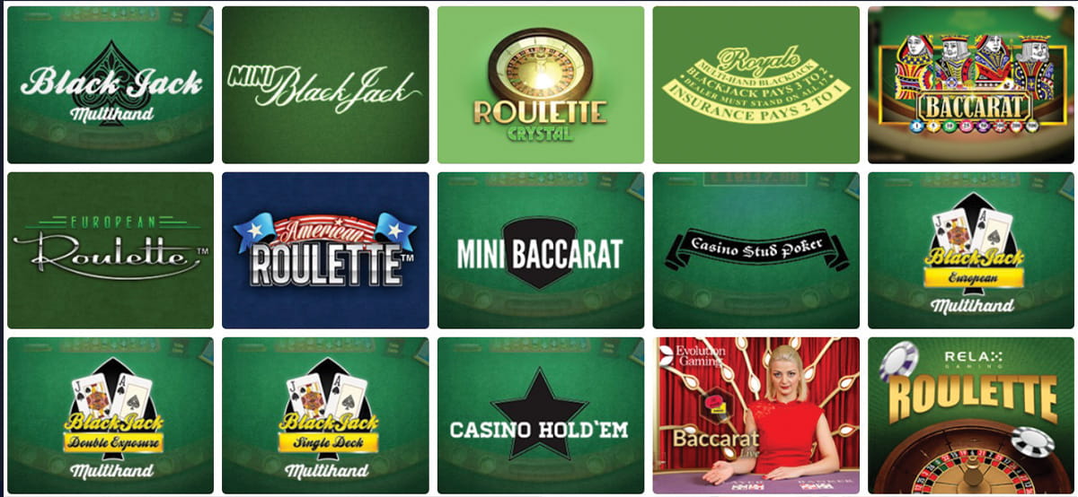 Crazeplay Casino propose tous les jeux de table populaires