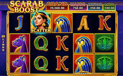 La machine à sous Scarab Boost au Lucy's Casino.