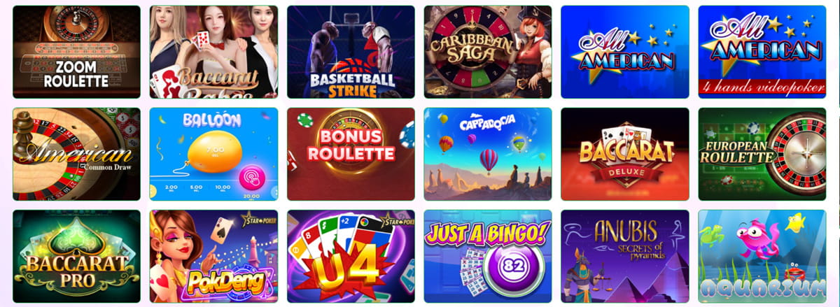 Lucy's Casino propose de nombreux jeux de table.