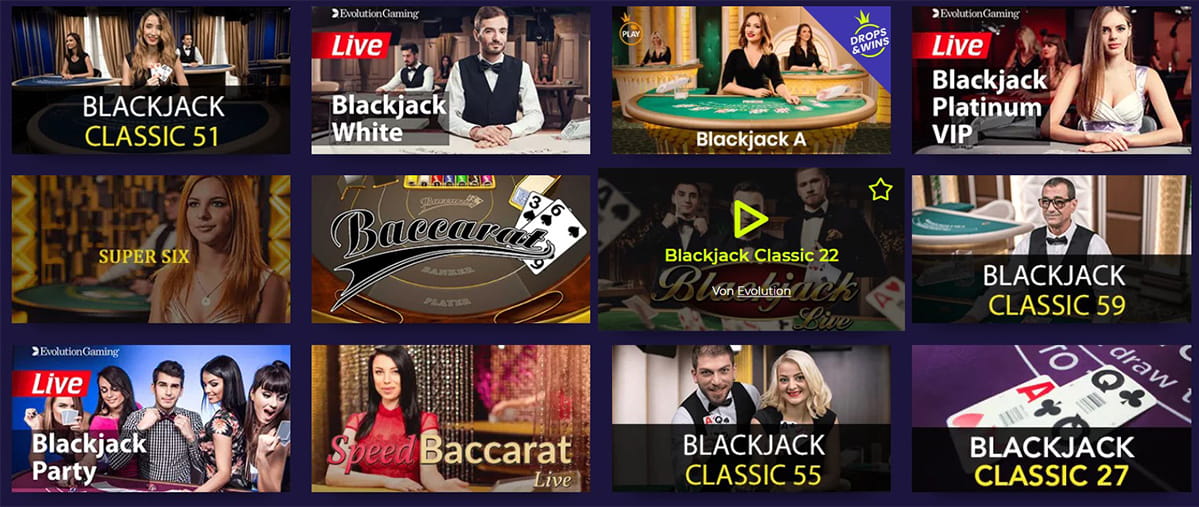 Les jeux de table variés au Nighttrush Casino