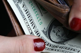 Porte-monnaie avec Dollars